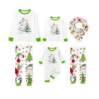 Holiday Family Christmas Pajamas Set With Funny Xmas Character Pattern Design