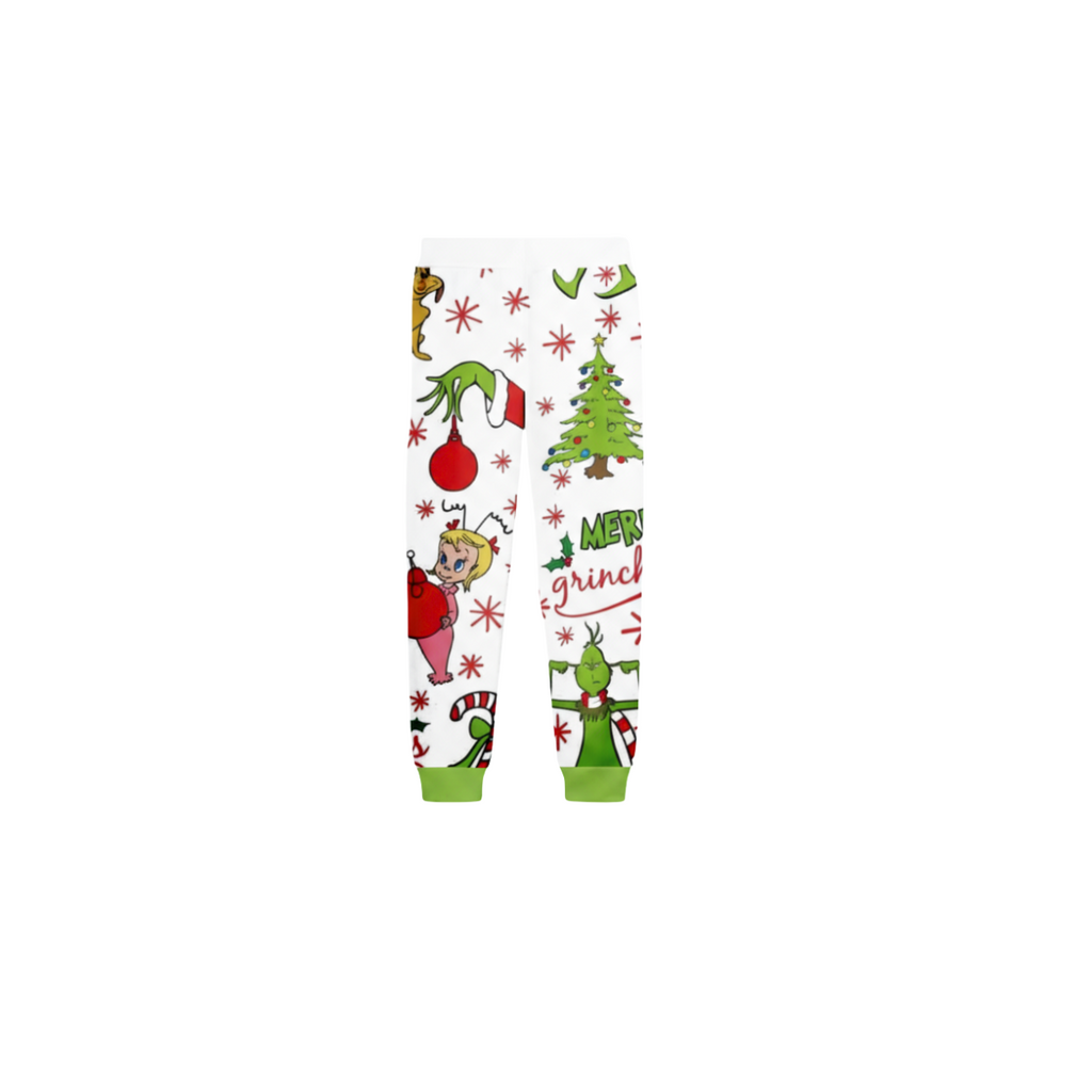 Holiday Family Christmas Pajamas Set With Playful Xmas Character Pattern Design