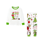 Holiday Family Christmas Pajamas Set With Playful Xmas Character Pattern Design