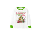 Holiday Family Christmas Pajamas Set With Funny Christmas Character Pattern Print