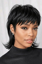 Short Straight Hair Mullet Haircuts Wigs
