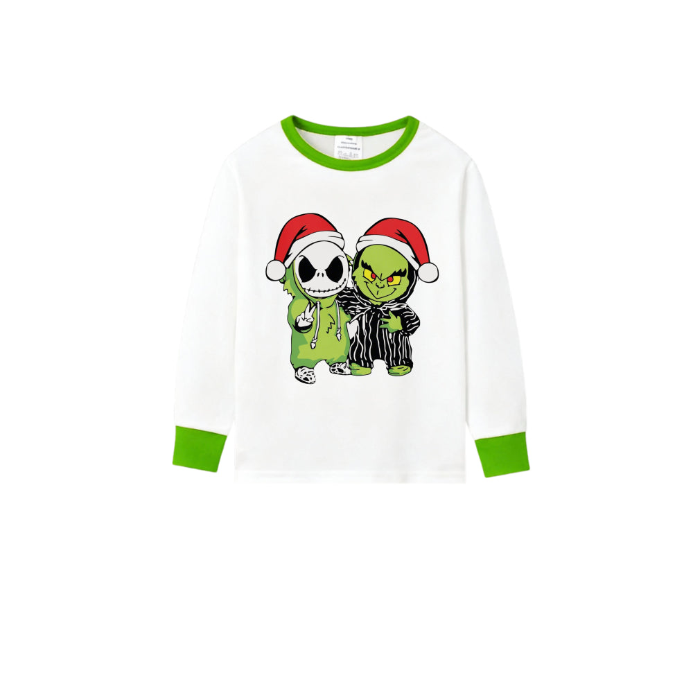 Holiday Family Christmas Pajamas Set With Christmas Pattern Print