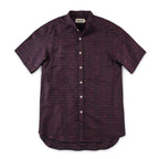 The Bandit in Navy & Red Slub Stripe