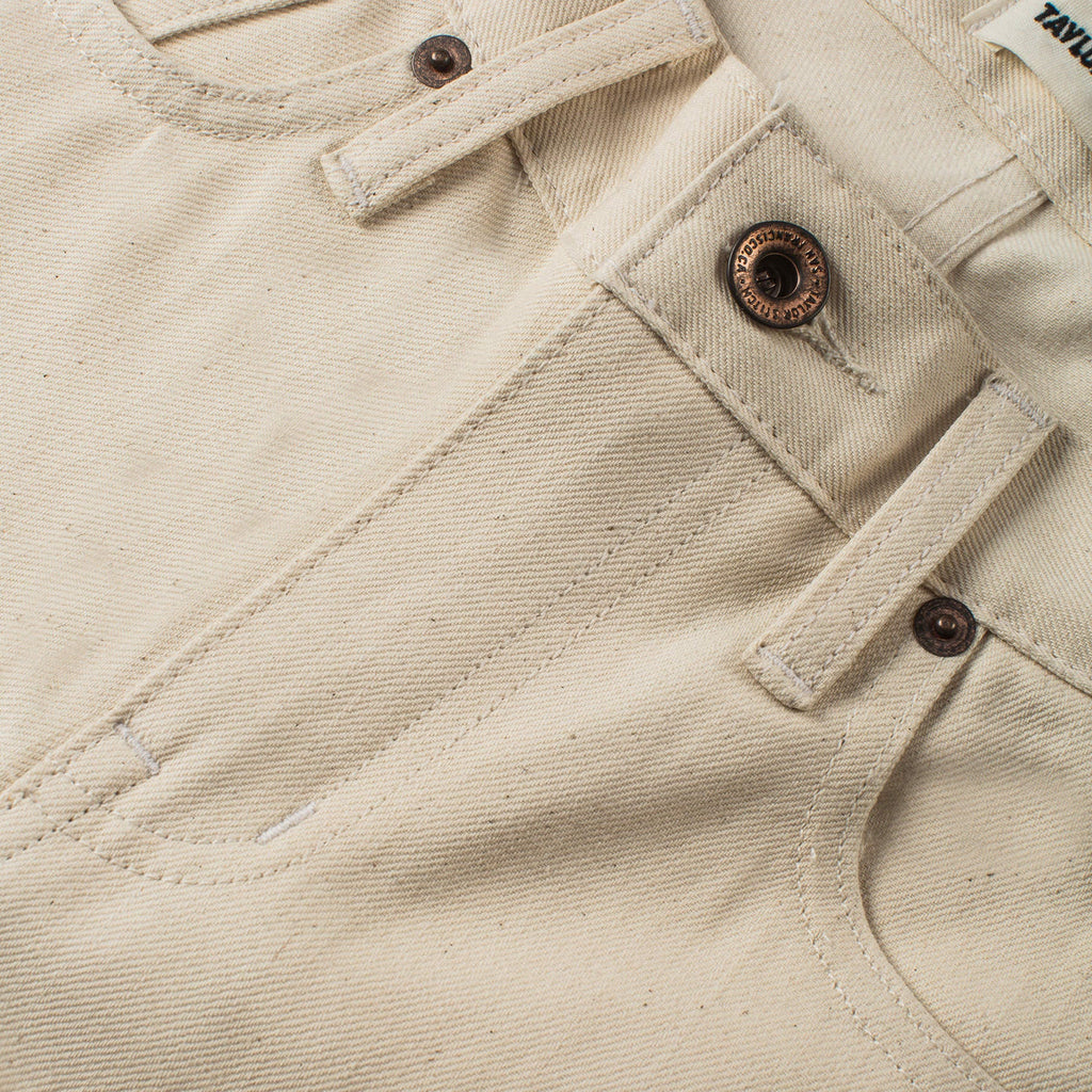 The Adler Jean in Cone Mills Natural