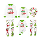 Holiday Family Christmas Pajamas Set With Playful Christmas Character Pattern Print