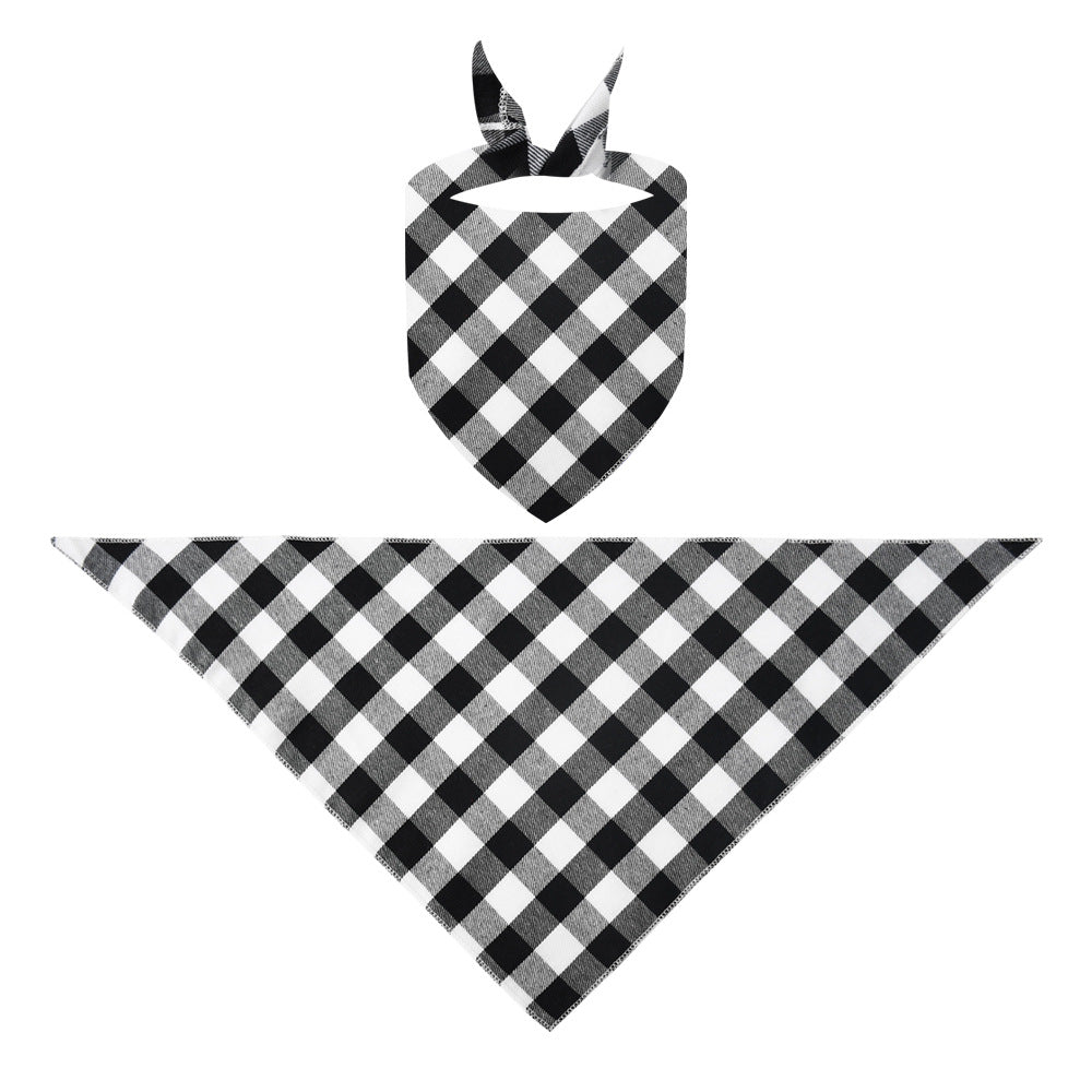 "2025 Family Christmas" Text and Christmas Pattern Black and White Plaid Family Matching Pajamas