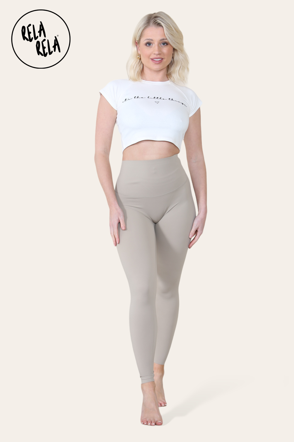 High Waisted Sculpting Leggings in Grey