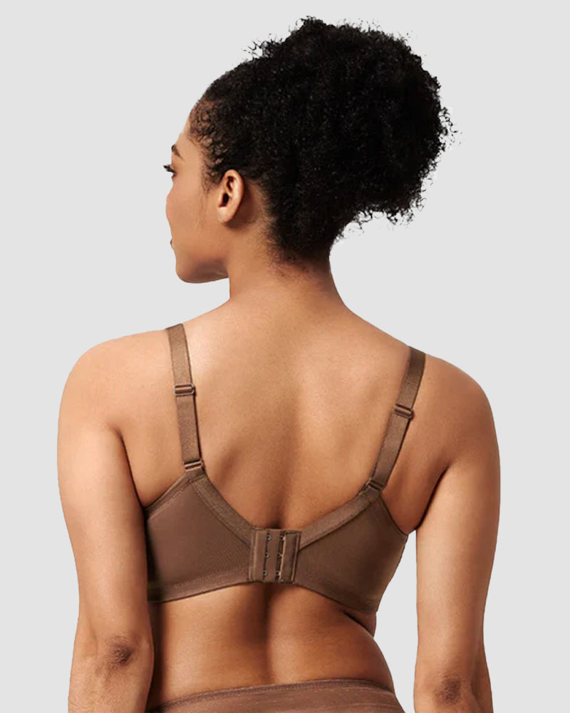 BOGO🔥Unlined Mesh Full Coverage Lace Minimizer Bra