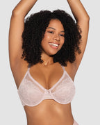 BOGO🔥Unlined Mesh Full Coverage Lace Minimizer Bra