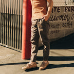 The Apres Pant in Walnut Double Cloth