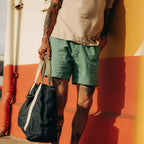 The Apres Short in Ocean Pinwale