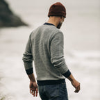The Brume Sweater in Navy Birdseye
