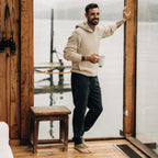 The Apres Pant in Charcoal Donegal