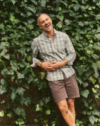 The Apres Short in Organic Espresso Foundation Twill
