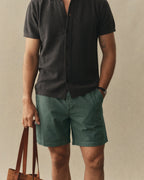 The Apres Short in Organic Deep Sea Foundation Twill