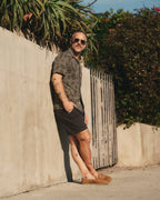 The Apres Short in Organic Faded Black Foundation Twill