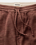 The Breakwater Pant in Black Cherry Sashiko