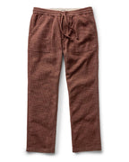The Breakwater Pant in Black Cherry Sashiko
