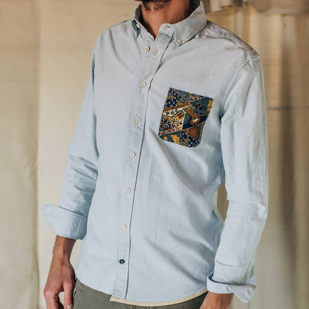 The Atelier and Repairs Jack in Washed Blue Oxford