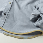 The Atelier and Repairs Jack in Washed Blue Oxford