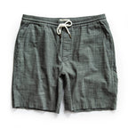 The Apres Short in Olive Pin Dot
