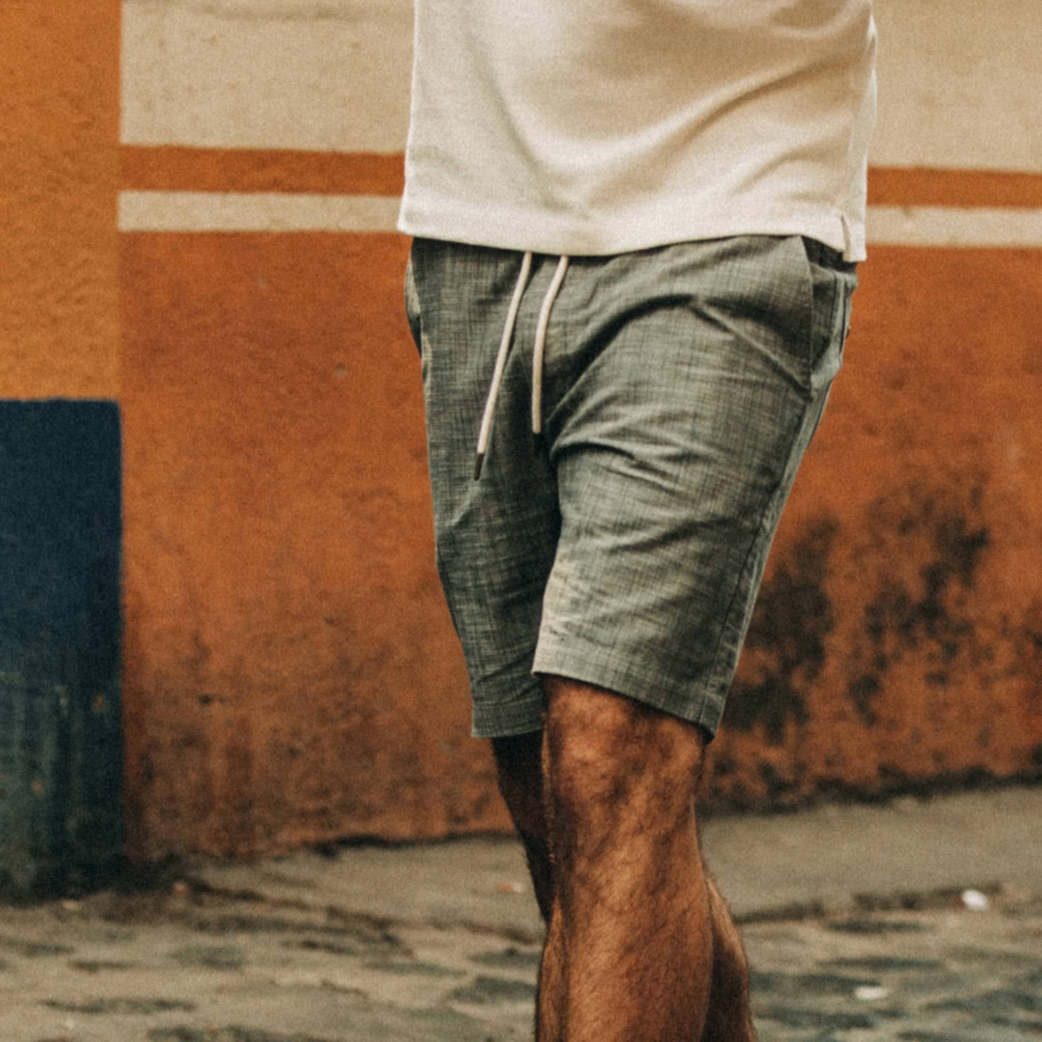 The Apres Short in Olive Pin Dot