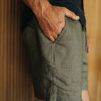 The Apres Short in Ash Hemp