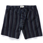 The Apres Short in Indigo Stripe