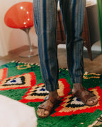 The Apres Pant in Marine Stripe