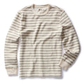 The Adams Crew in Cilantro Stripe Reverse Terry