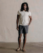 The Apres Short in Faded Black Hemp
