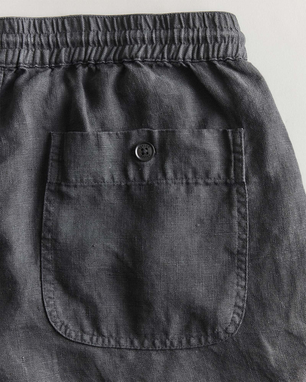 The Apres Short in Faded Black Hemp