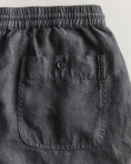 The Apres Short in Faded Black Hemp