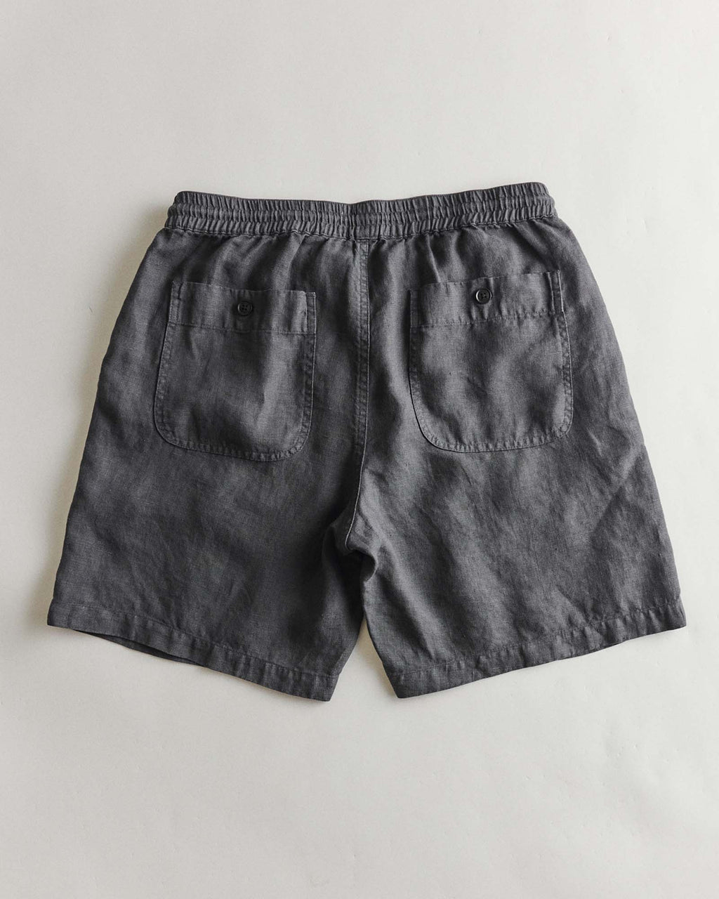 The Apres Short in Faded Black Hemp