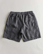 The Apres Short in Faded Black Hemp