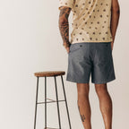 The Apres Short in Indigo Chambray