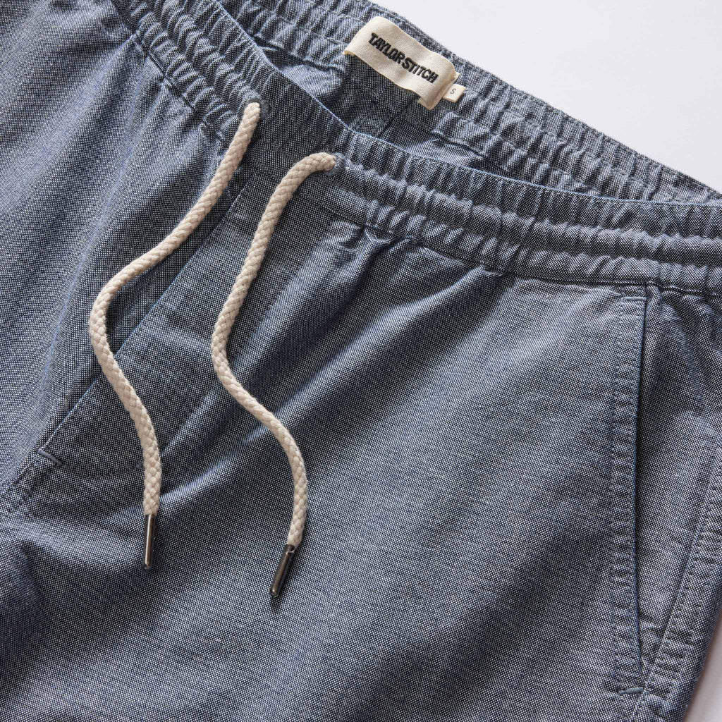 The Apres Short in Indigo Chambray