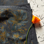 The Bandana in Dark Blue Floral
