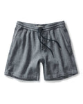 The Apres Short in Navy Linen Tweed