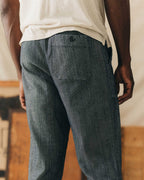 The Breakwater Pant in Rinsed Indigo Stripe
