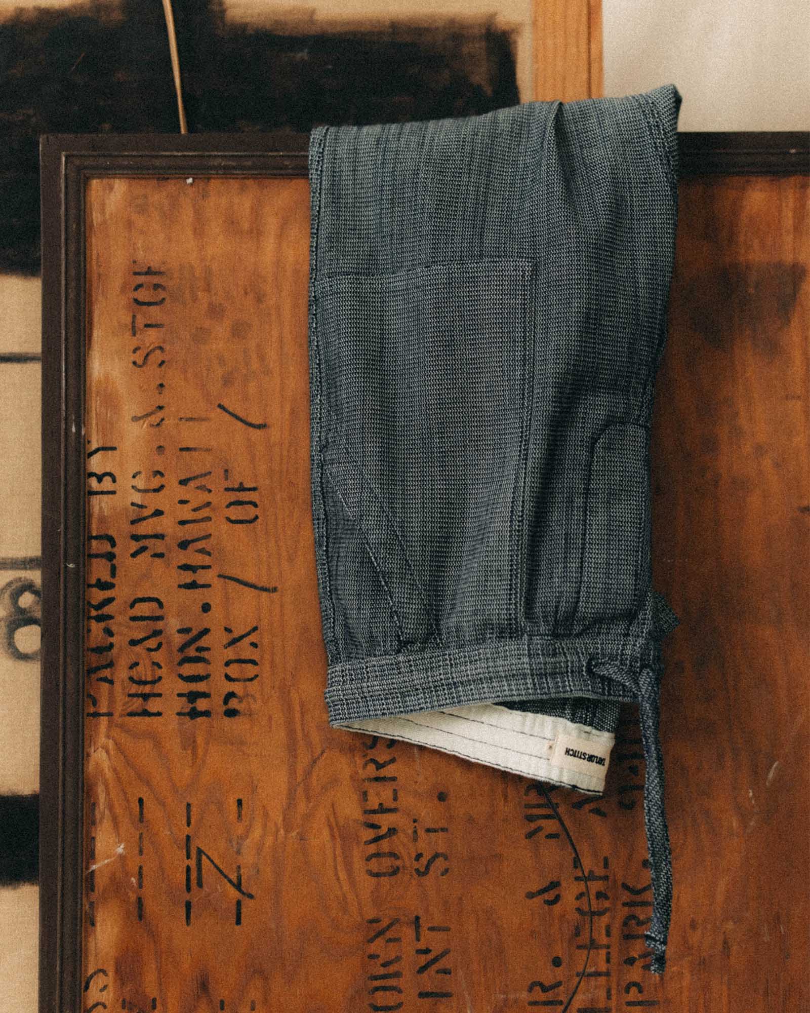 The Breakwater Pant in Rinsed Indigo Stripe