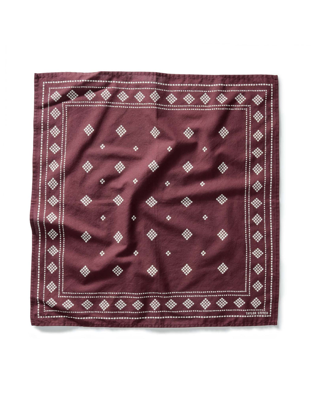The Bandana in Dried Cherry Diamond