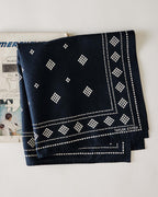 The Bandana in Navy Diamond
