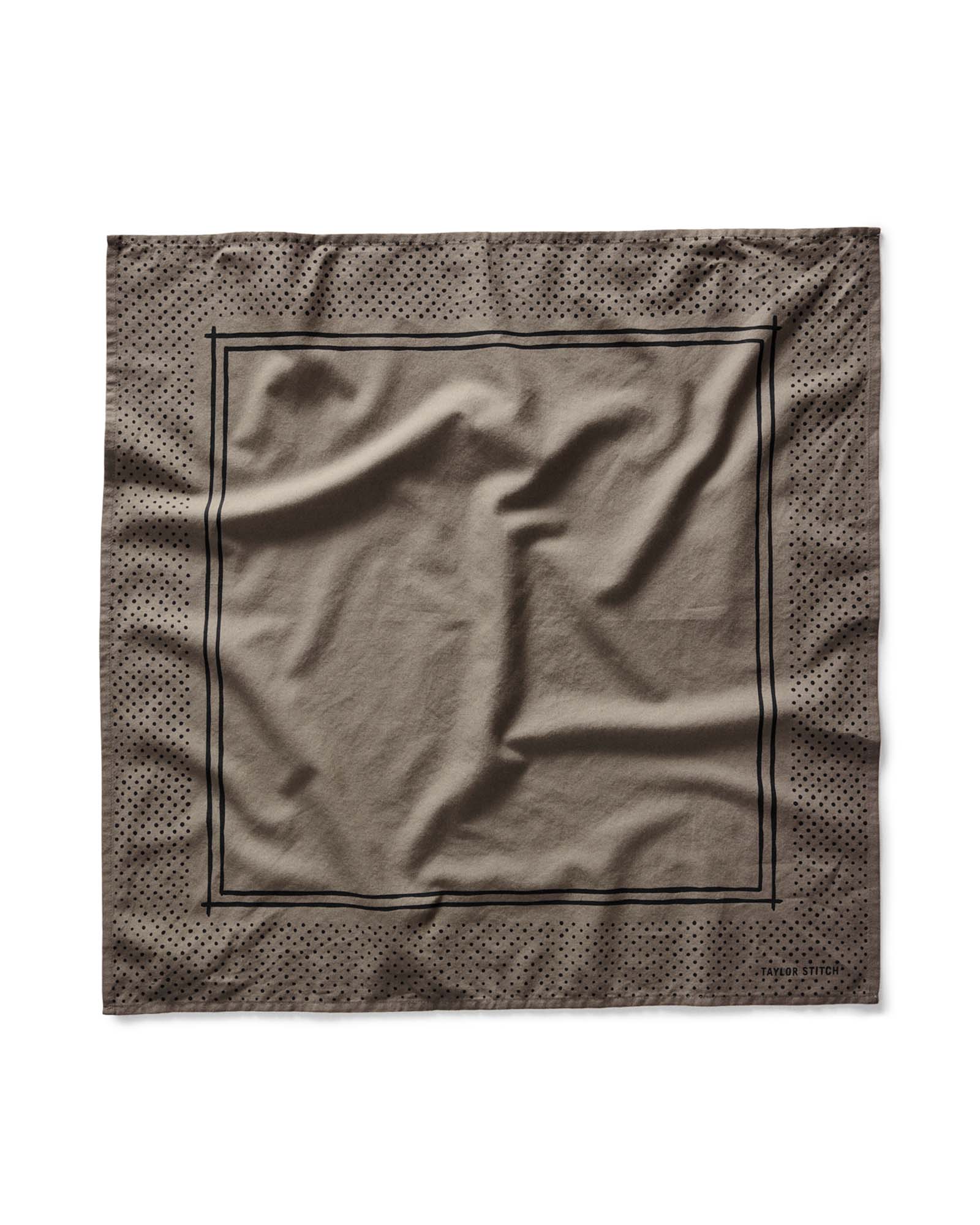The Bandana in Smoked Olive Pindot
