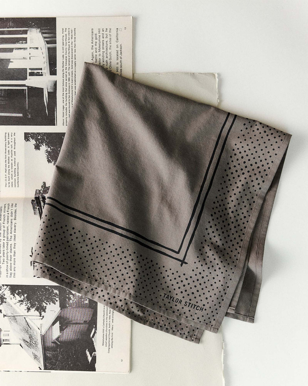 The Bandana in Smoked Olive Pindot