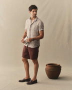 The Apres Short in Burgundy Hemp