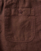 The Apres Short in Burgundy Hemp