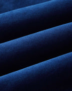 The Apres Short in Rinsed Indigo Pincord