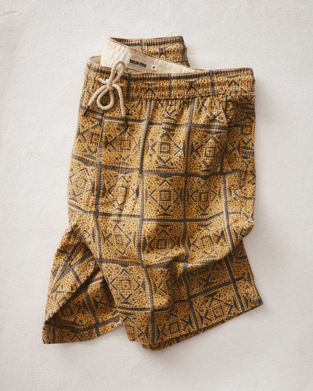 The Apres Short in Fennel Block Print