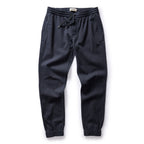 The Apres Pant in Navy Twist Jaspe Twill